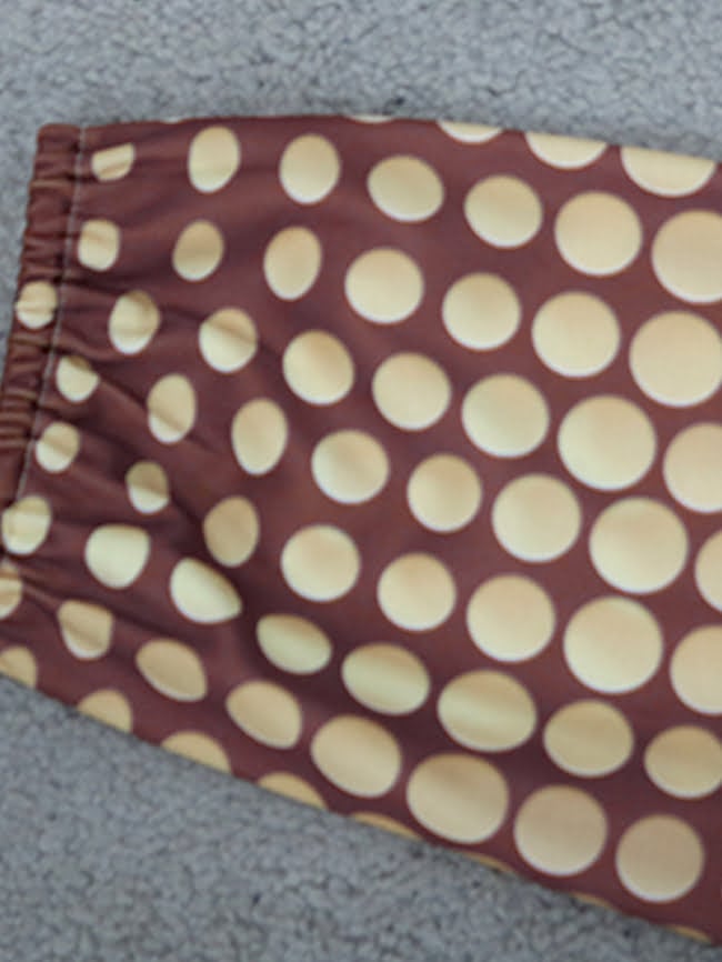 Plus v-neck polka dot print dress